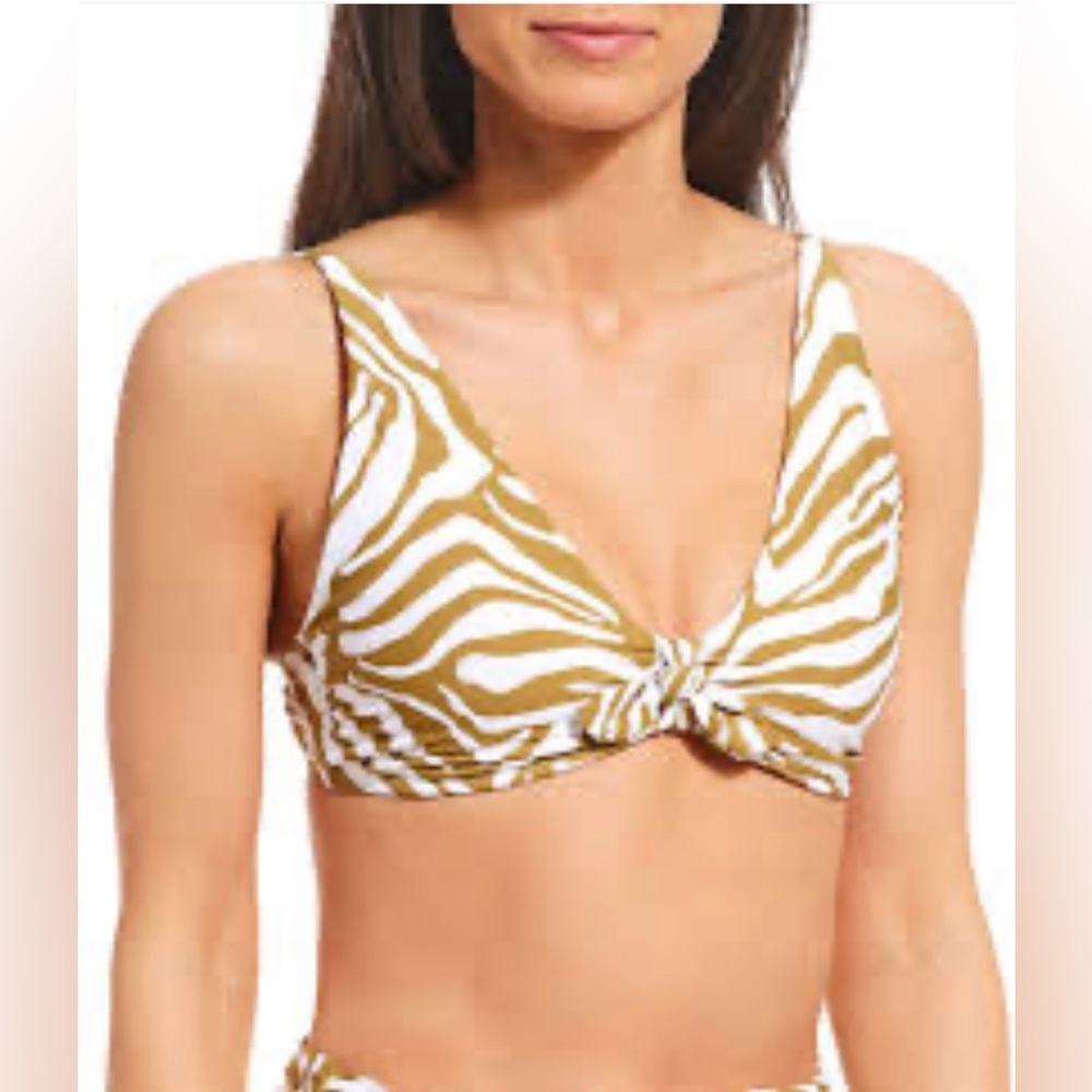 ANTONIO Melani Poolside Tie Front Bralette Swim Top size XL NWT